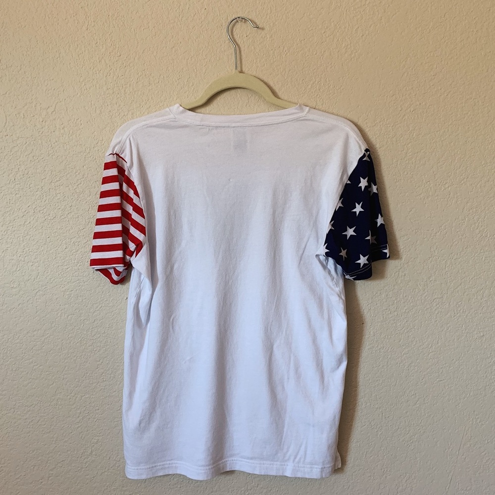 PINK American Flag T-Shirt with Frocket - Picture 2 of 5